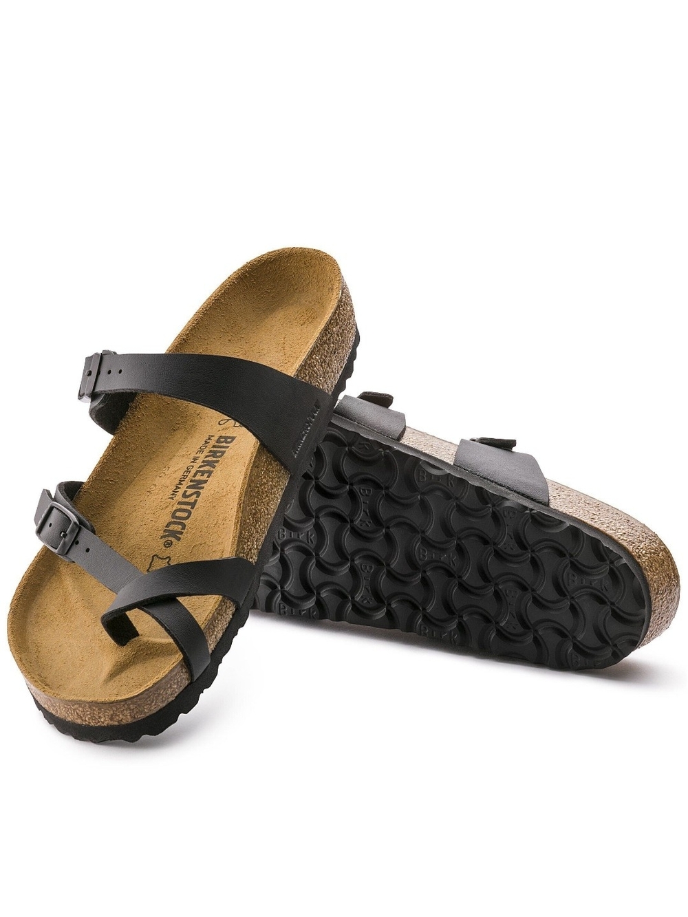 Birkenstock Women’s Black Two-Buckle Sandals
